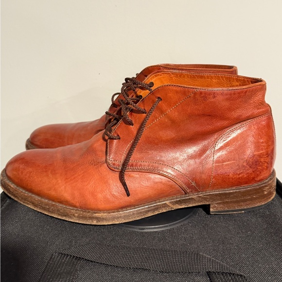 Pre-owned Men's Frye leather cognac Chukka boots, size 10! - Picture 12 of 14